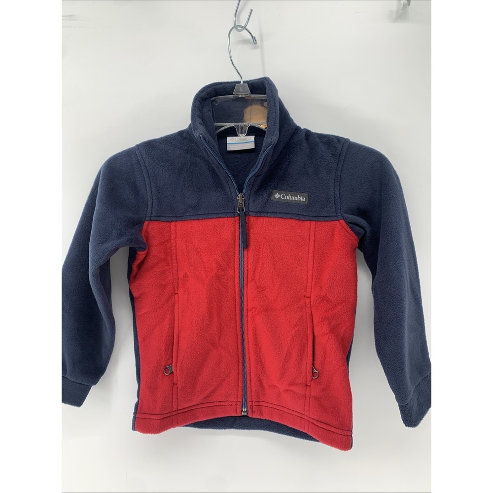 Columbia Boys' Toddler Steens Mountain II Fleece Jacket XXS 4/5 Red / Navy